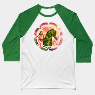 giant seahorse retro comic vintage Baseball T-Shirt